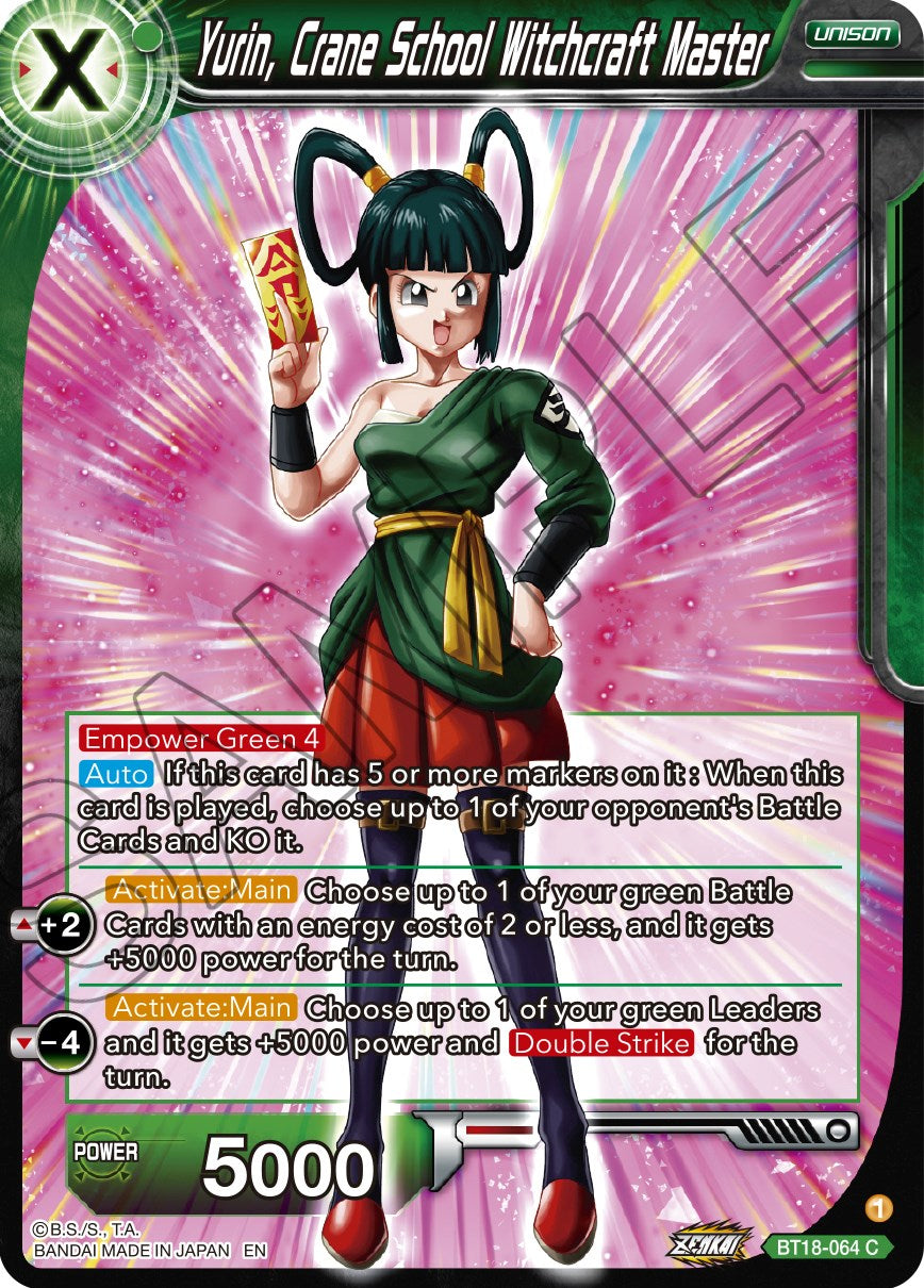 Yurin, Crane School Witchcraft Master (BT18-064) [Dawn of the Z-Legends] Parallel Foil