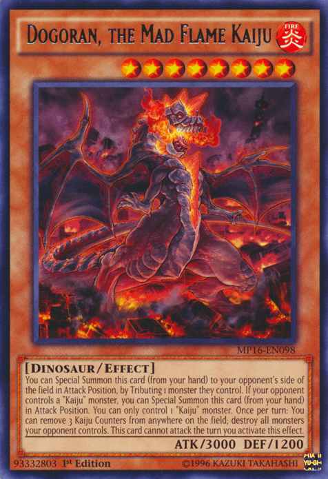Dogoran, the Mad Flame Kaiju [MP16-EN098] Rare - Josh's Cards