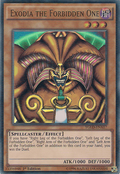 Exodia the Forbidden One [YGLD-ENA17] Ultra Rare - Josh's Cards