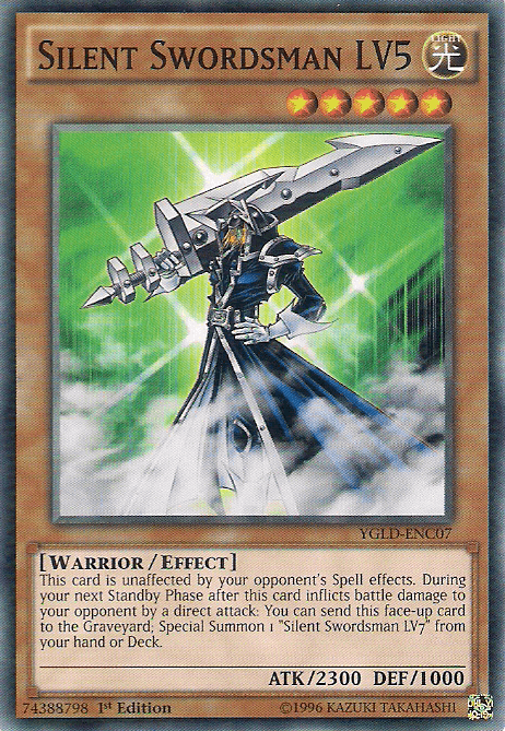 Silent Swordsman LV5 [YGLD-ENC07] Common - Josh's Cards