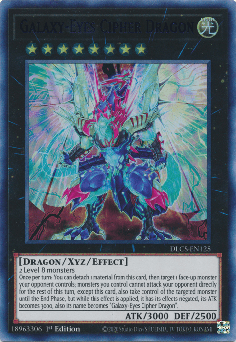 Galaxy-Eyes Cipher Dragon (Blue) [DLCS-EN125] Ultra Rare - Josh's Cards