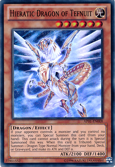 Hieratic Dragon of Tefnuit [AP01-EN008] Super Rare - Josh's Cards
