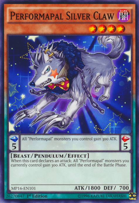 Performapal Silver Claw [MP16-EN101] Common - Josh's Cards