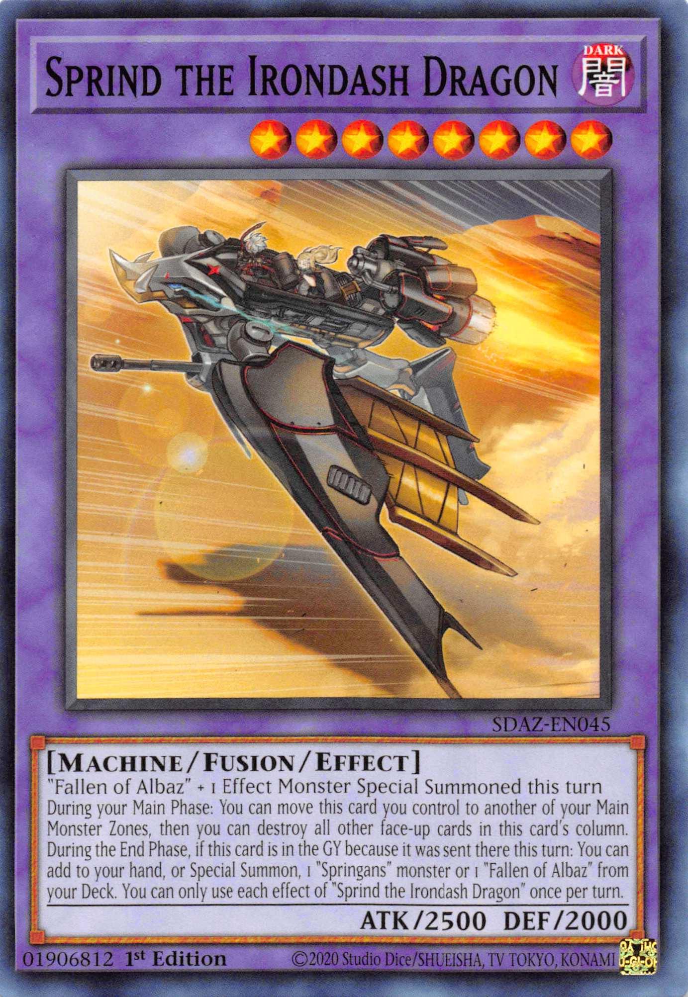Sprind the Irondash Dragon [SDAZ-EN045] Common - Josh's Cards