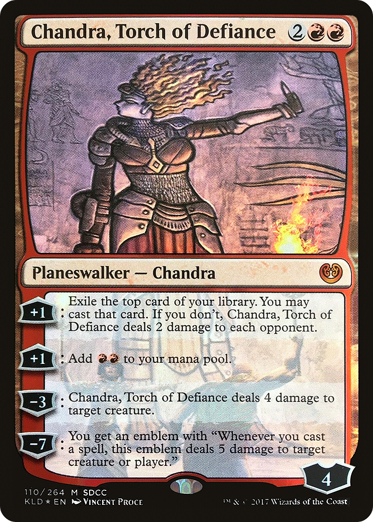 Chandra, Torch of Defiance (MEDIA-110) - San Diego Comic-Con 2017 Foil