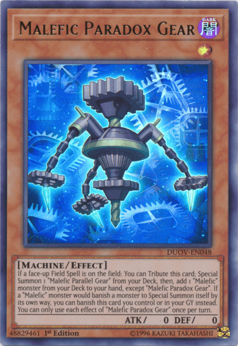 Malefic Paradox Gear [DUOV-EN048] Ultra Rare - Josh's Cards