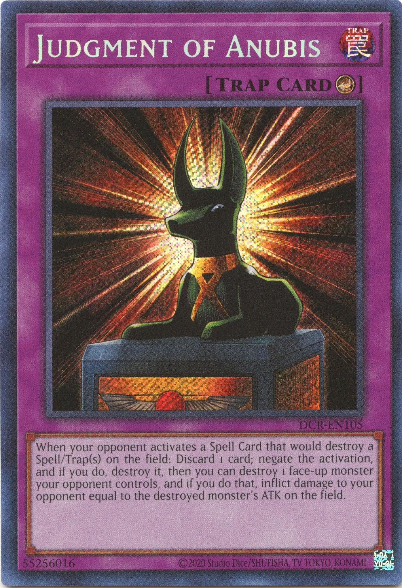 Judgment of Anubis (25th Anniversary) [DCR-EN105] Secret Rare - Josh's Cards