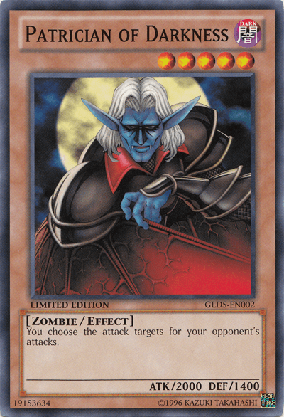 Patrician of Darkness [GLD5-EN002] Common - Josh's Cards
