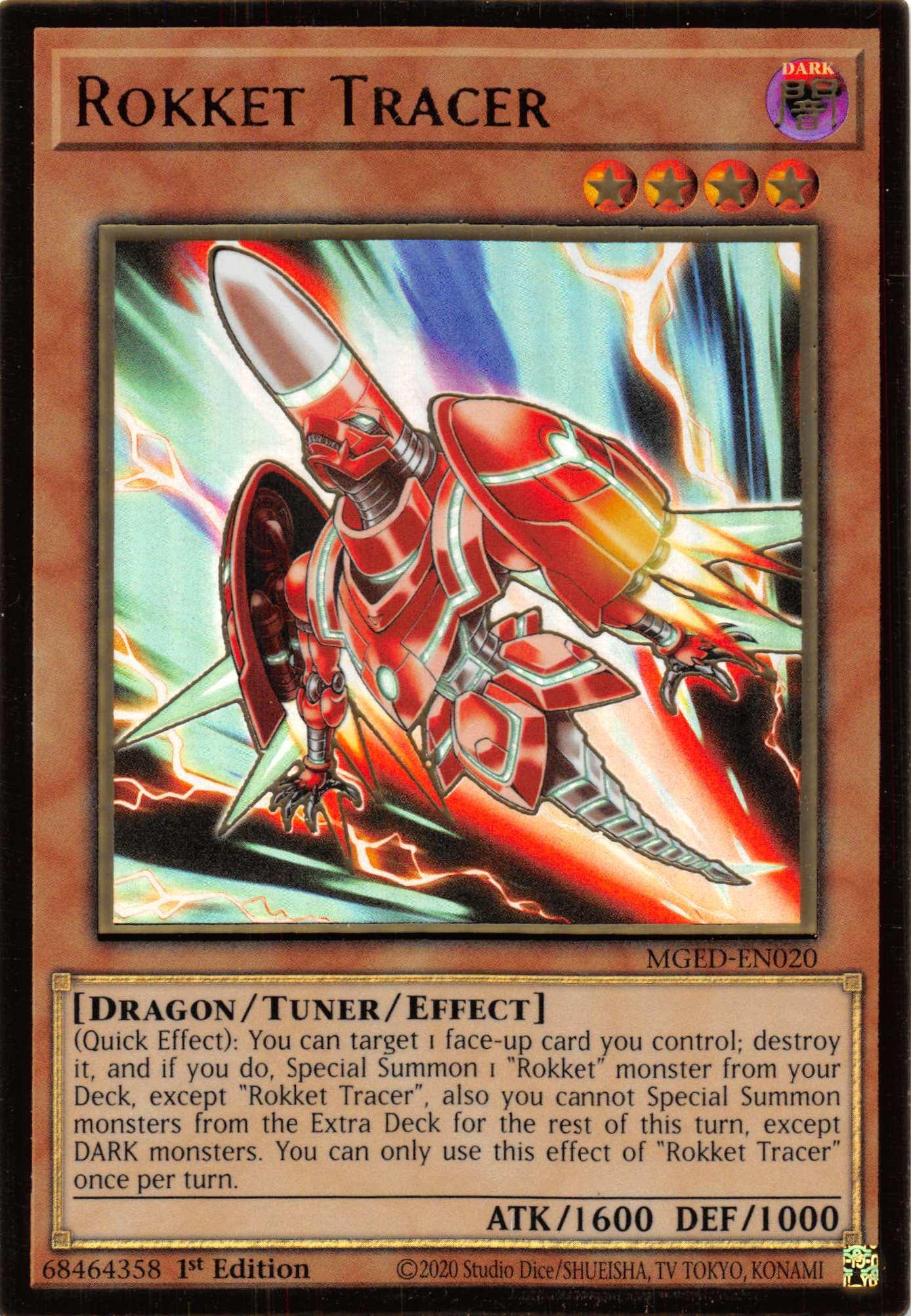 Rokket Tracer [MGED-EN020] Gold Rare - Josh's Cards