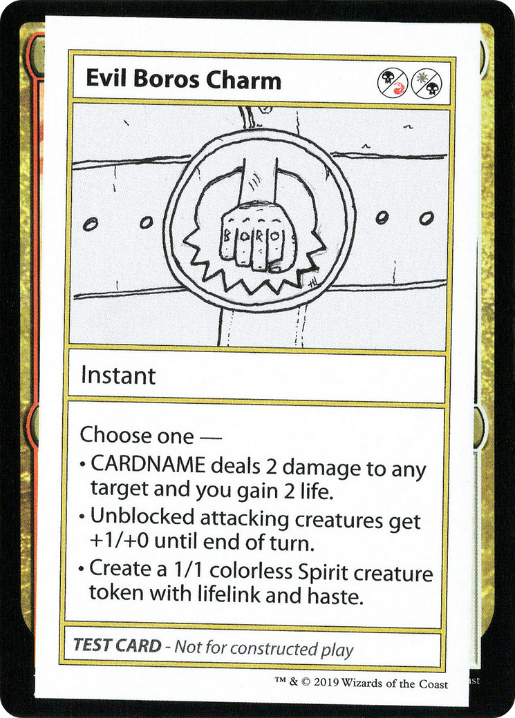 Evil Boros Charm (CMB1-090) - Mystery Booster Playtest Cards 2021