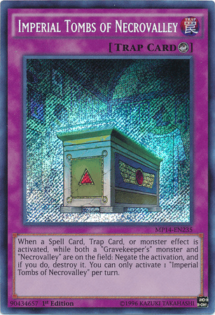 Imperial Tombs of Necrovalley [MP14-EN235] Secret Rare - Josh's Cards