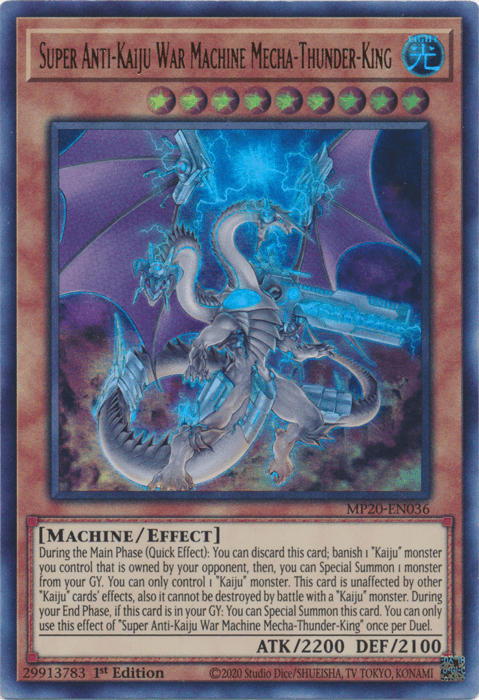 Super Anti-Kaiju War Machine Mecha-Thunder-King [MP20-EN036] Ultra Rare - Josh's Cards