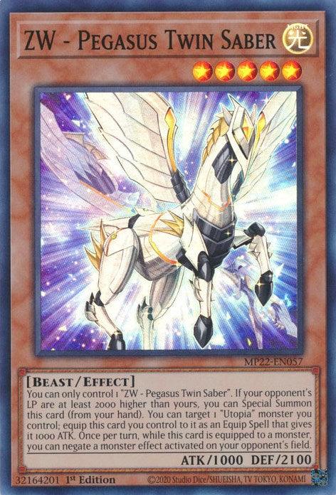 ZW - Pegasus Twin Saber [MP22-EN057] Super Rare - Josh's Cards