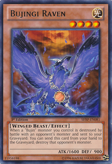 Bujingi Raven [SHSP-EN081] Rare - Josh's Cards