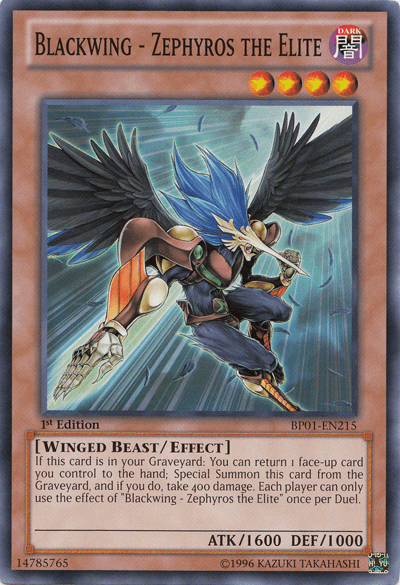 Blackwing - Zephyros the Elite [BP01-EN215] Common - Josh's Cards