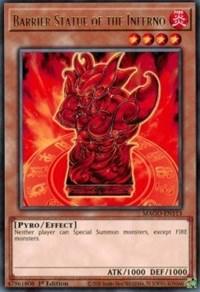 Barrier Statue of the Inferno [MAGO-EN113] Rare - Josh's Cards