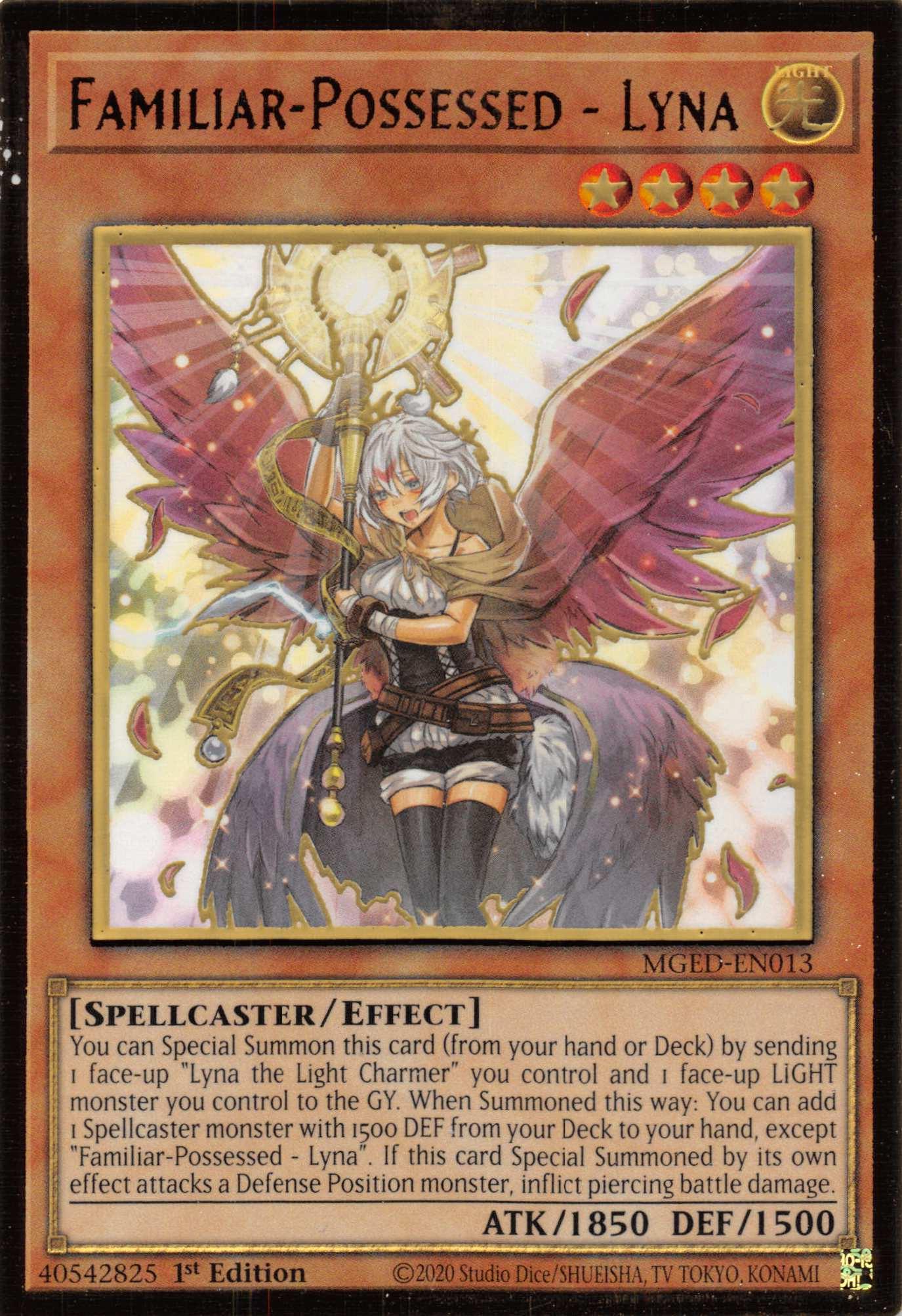 Familiar-Possessed - Lyna (Alternate Art) [MGED-EN013] Gold Rare - Josh's Cards