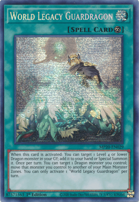 World Legacy Guardragon [MP20-EN029] Prismatic Secret Rare - Josh's Cards