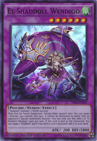 El Shaddoll Wendigo [SECE-ENS10] Super Rare - Josh's Cards