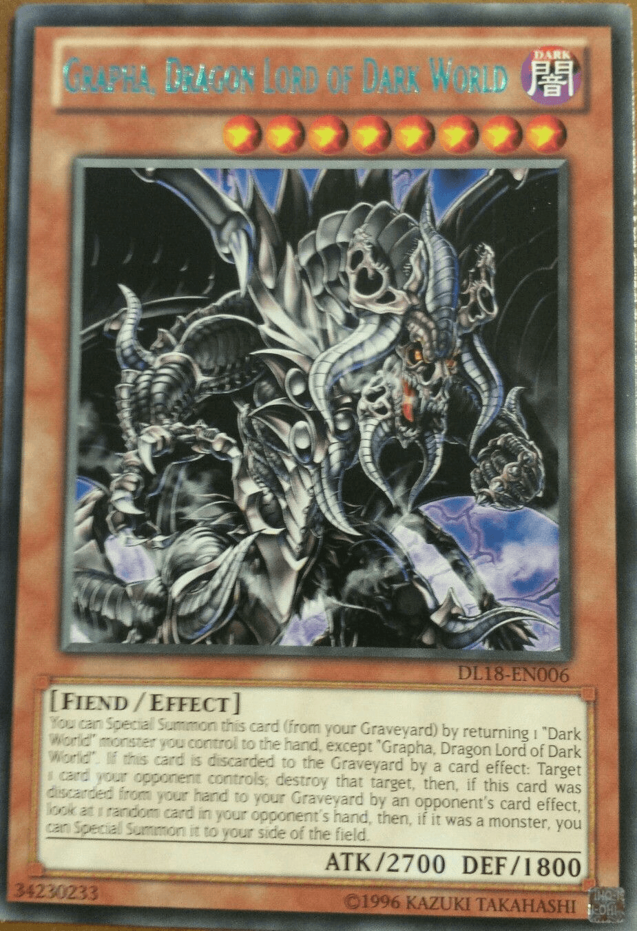 Grapha, Dragon Lord of Dark World (Green) [DL18-EN006] Rare - Josh's Cards