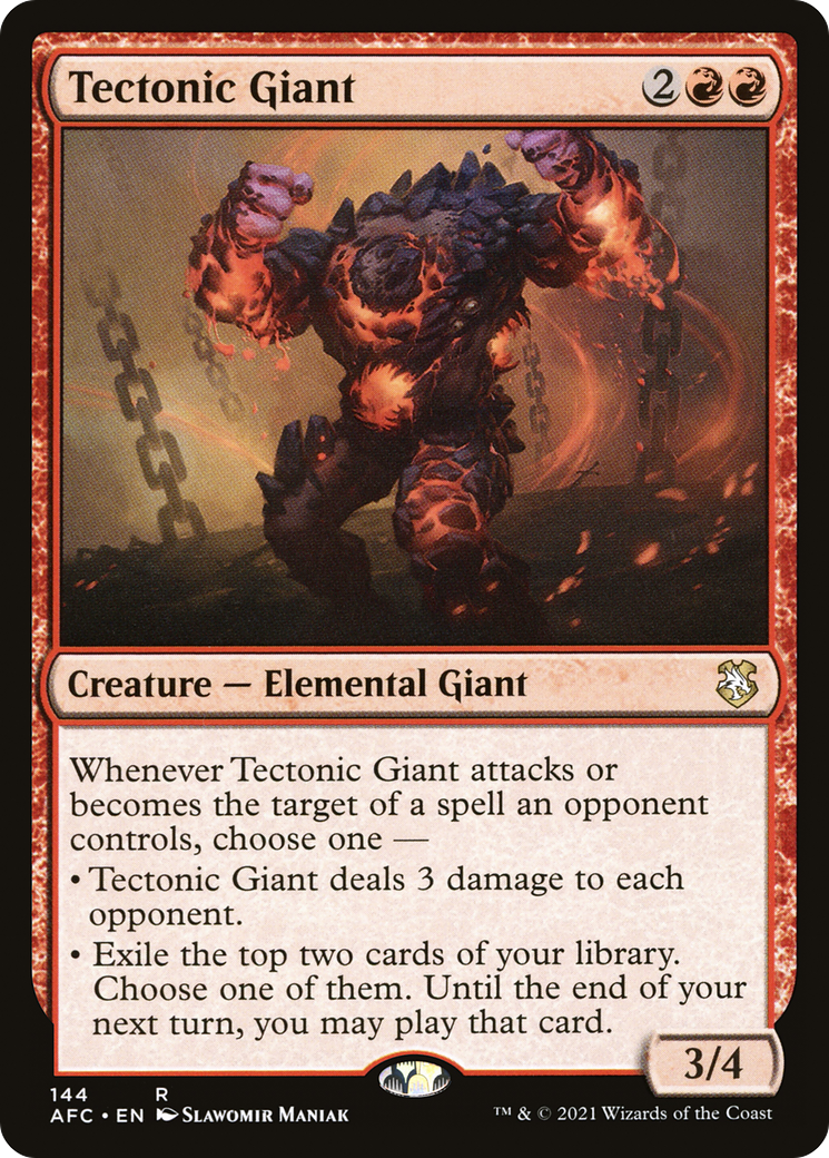 Tectonic Giant (AFC-144) - Forgotten Realms Commander