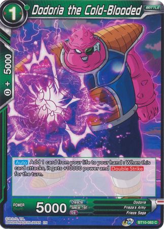 Dodoria the Cold-Blooded (BT10-083) [Rise of the Unison Warrior 2nd Edition] Parallel Foil