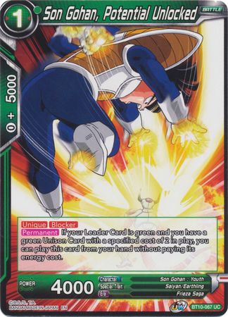 Son Gohan, Potential Unlocked (BT10-067) [Rise of the Unison Warrior] Parallel Foil