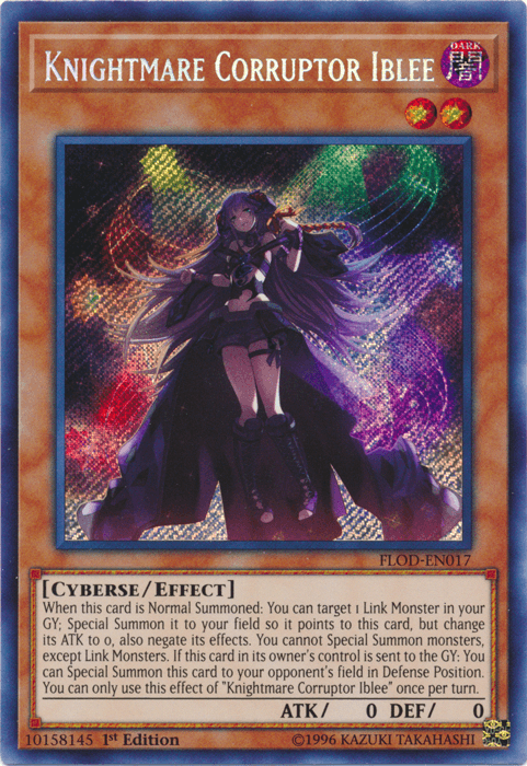 Knightmare Corruptor Iblee [FLOD-EN017] Secret Rare - Josh's Cards