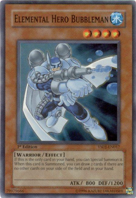 Elemental HERO Bubbleman [YSDJ-EN017] Super Rare - Josh's Cards