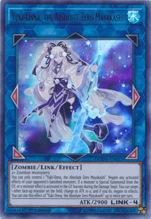 Yuki-Onna, the Absolute Zero Mayakashi [DUOV-EN025] Ultra Rare - Josh's Cards