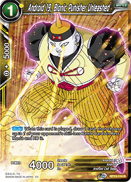 Android 19, Bionic Punisher Unleashed (Rare) (BT13-114) [Supreme Rivalry] Parallel Foil