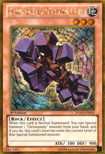 Chronomaly Gordian Knot [PGLD-EN010] Gold Secret Rare - Josh's Cards