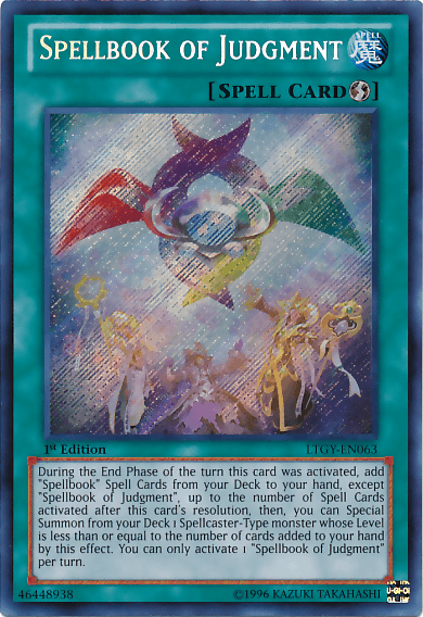 Spellbook of Judgment [LTGY-EN063] Secret Rare - Josh's Cards