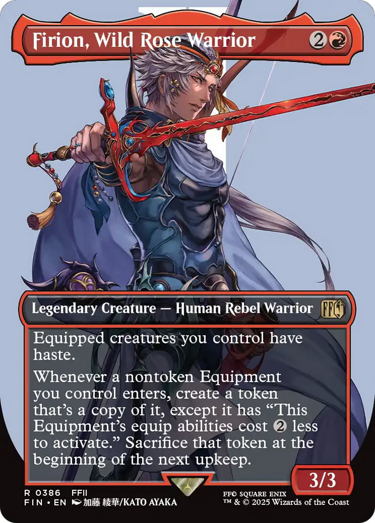 Firion, Wild Rose Warrior (FIN-386) - FINAL FANTASY (Borderless) Foil