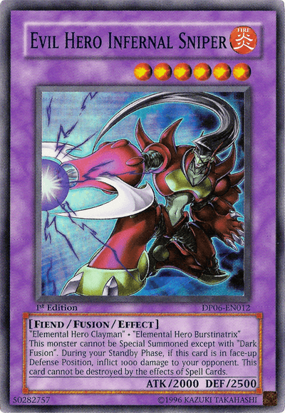 Evil Hero Infernal Sniper [DP06-EN012] Super Rare - Josh's Cards