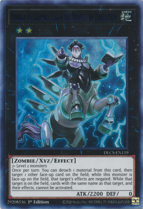 Number 45: Crumble Logos the Prophet of Demolition (Blue) [DLCS-EN119] Ultra Rare - Josh's Cards