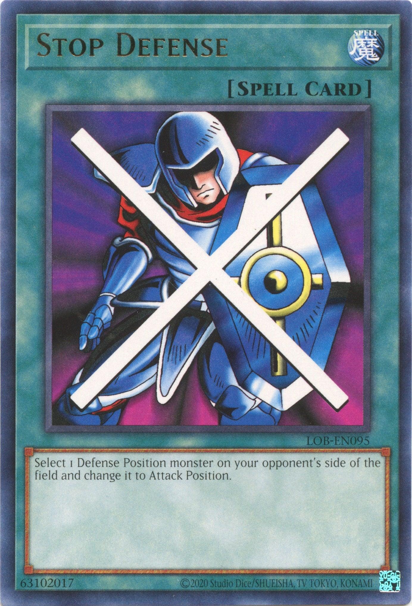 Stop Defense (25th Anniversary) [LOB-EN095] Rare - Josh's Cards