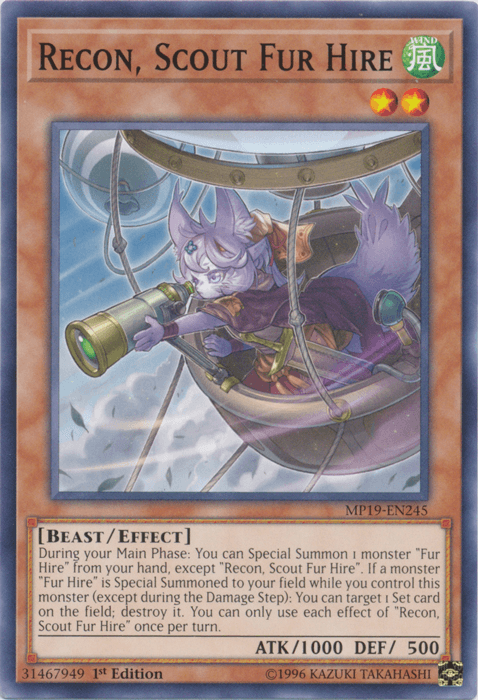 Recon, Scout Fur Hire [MP19-EN245] Common - Josh's Cards