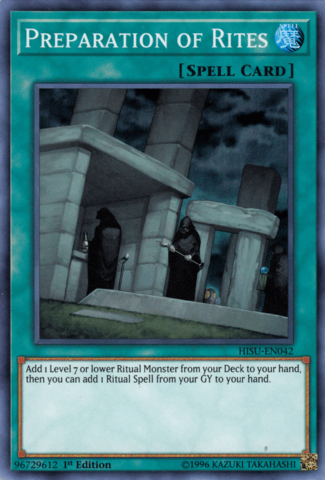 Preparation of Rites [HISU-EN042] Super Rare - Josh's Cards