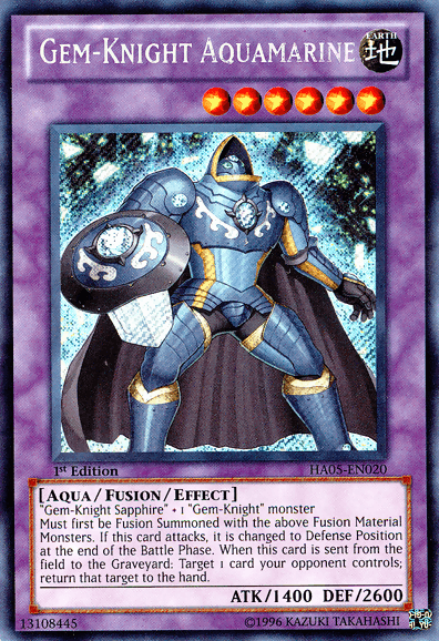 Gem-Knight Aquamarine [HA05-EN020] Secret Rare - Josh's Cards