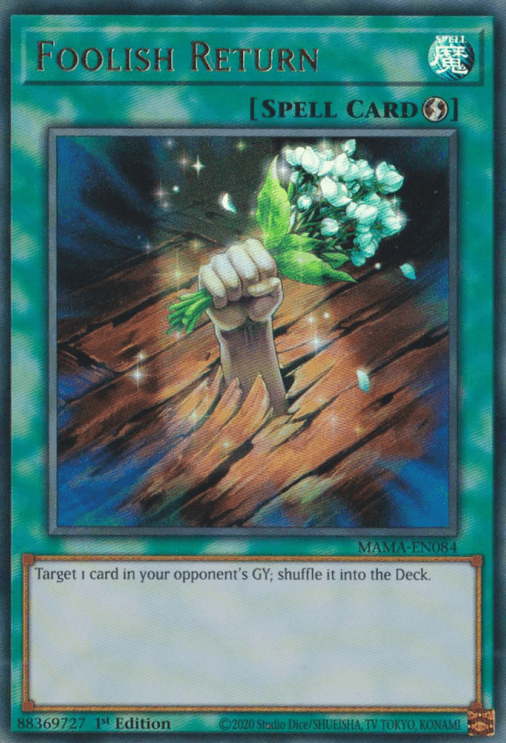 Foolish Return [MAMA-EN084] Ultra Rare - Josh's Cards