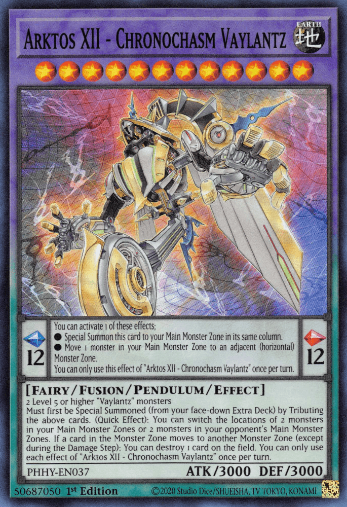 Arktos XII - Chronochasm Vaylantz [PHHY-EN037] Super Rare - Josh's Cards
