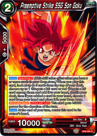 Preemptive Strike SSG Son Goku (BT6-004) [Destroyer Kings] Parallel Foil