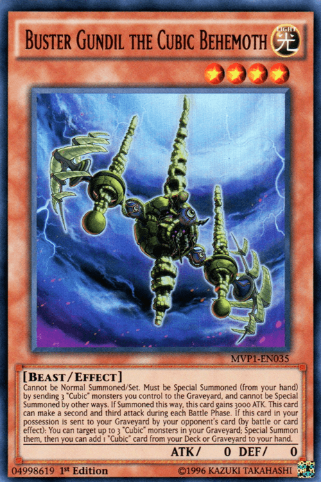 Buster Gundil the Cubic Behemoth [MVP1-EN035] Ultra Rare - Josh's Cards
