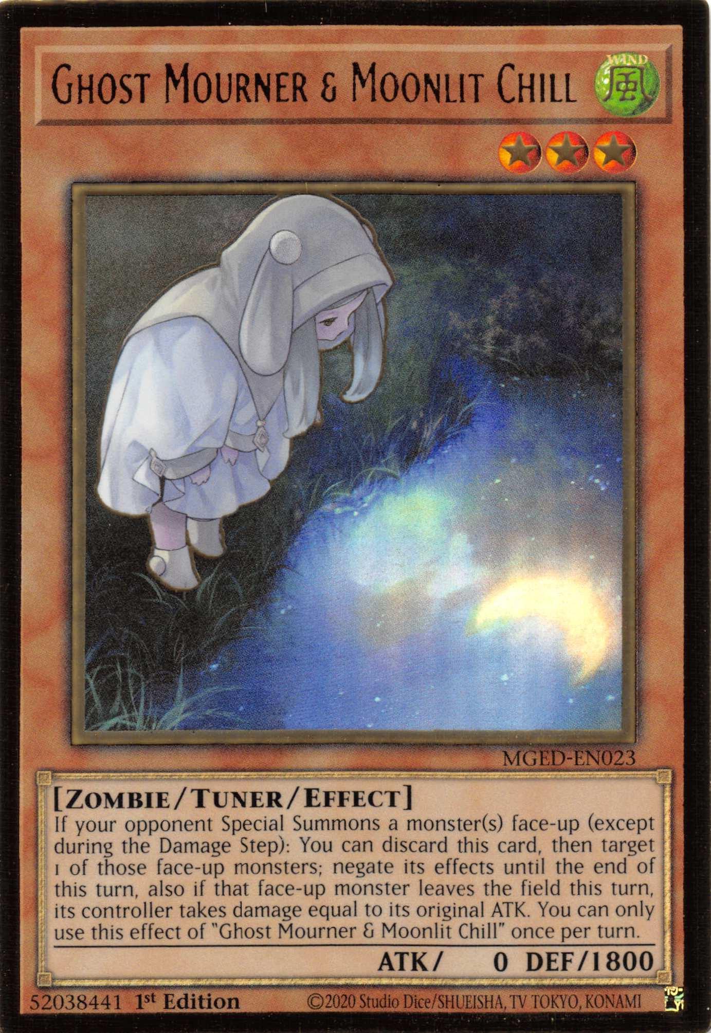 Ghost Mourner & Moonlit Chill (Alternate Art) [MGED-EN023] Gold Rare - Josh's Cards