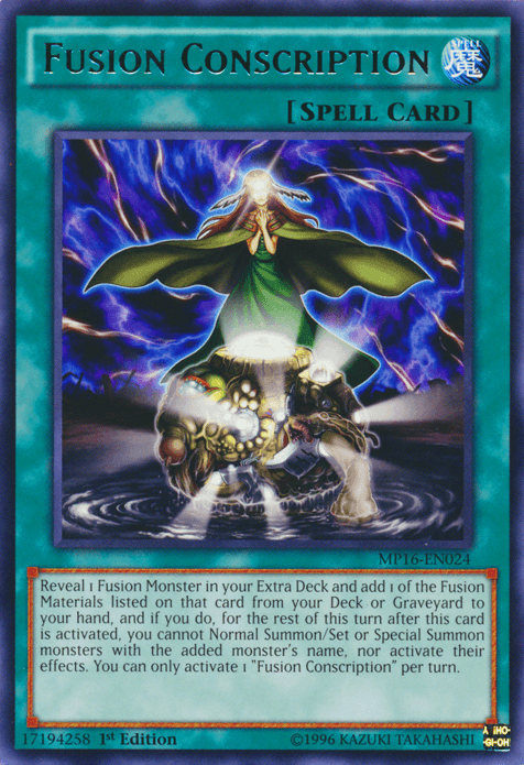 Fusion Conscription [MP16-EN024] Rare - Josh's Cards