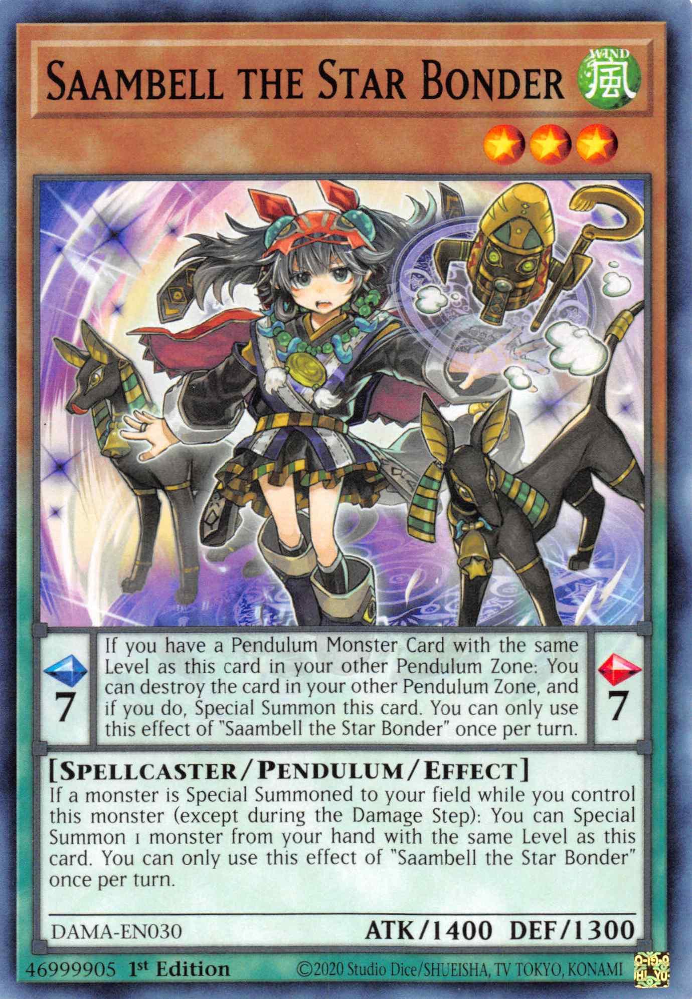 Saambell the Star Bonder [DAMA-EN030] Common - Josh's Cards