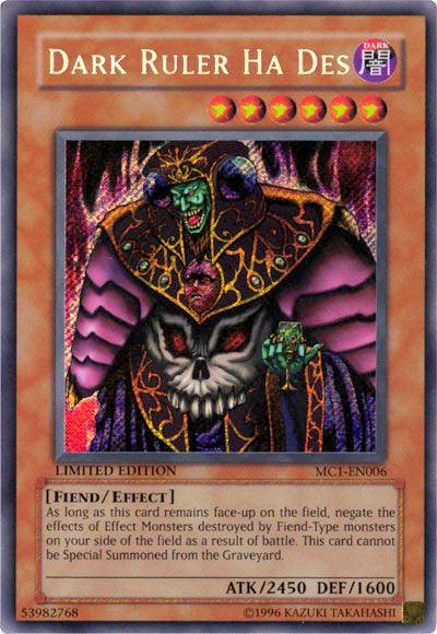 Dark Ruler Ha Des [MC1-EN006] Secret Rare - Josh's Cards