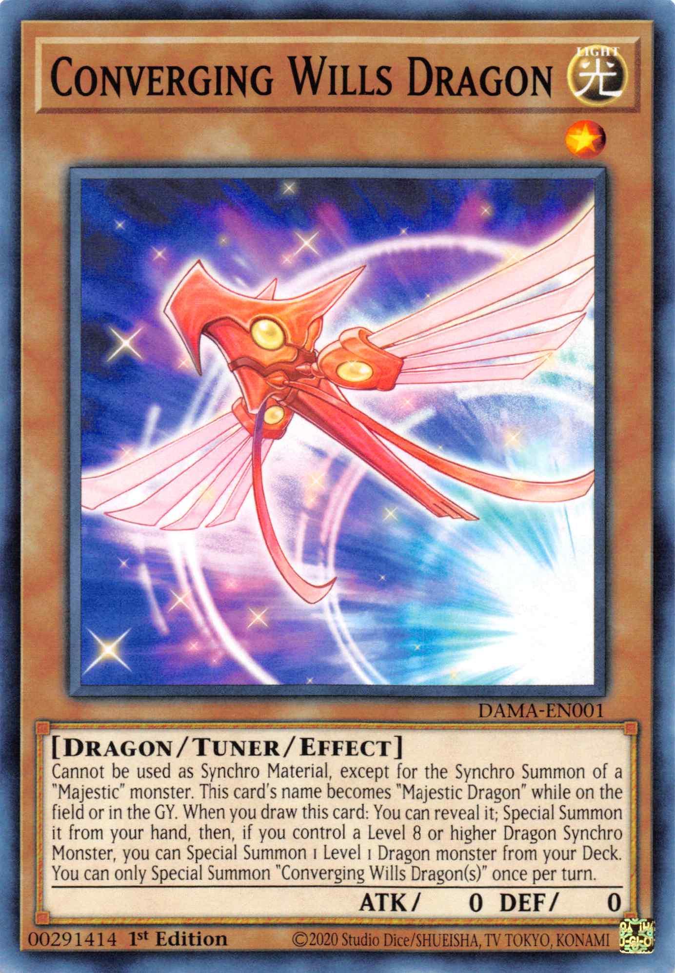 Convergging Wills Dragon [DAMA-EN001] Common - Josh's Cards