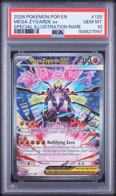 Mega Zygarde ex SIR Perfect Order 120/088 PSA 10
